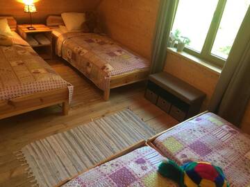 Фото номера Дом с 4 спальнями Загородные дома Kaimo turizmo sodyba Geras г. Leliūnai 55