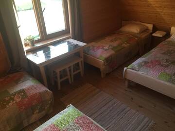 Фото номера Четырехместный номер с душем Загородные дома Kaimo turizmo sodyba Geras г. Leliūnai 5